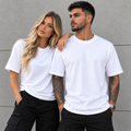 Classic White T-Shirt for Men/Woman 100% Premium Cotton Comfortable Short Sleeve Top with Simple Design and Round Neck Ideal for Everyday Wear