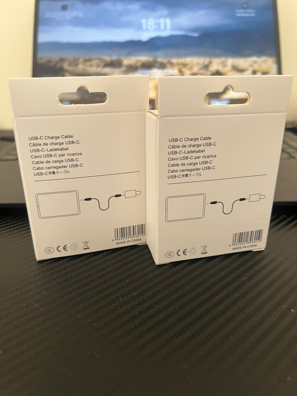 2Pack iPhone17/16/15 Charger Cable 60W 1M USB C to USB C Fast Charging for iPhone17/16/15/15 Plus/15 Pro/15 Pro Max iPad Pro/Air/Mini MacBook Air White Smartphone Cellphone