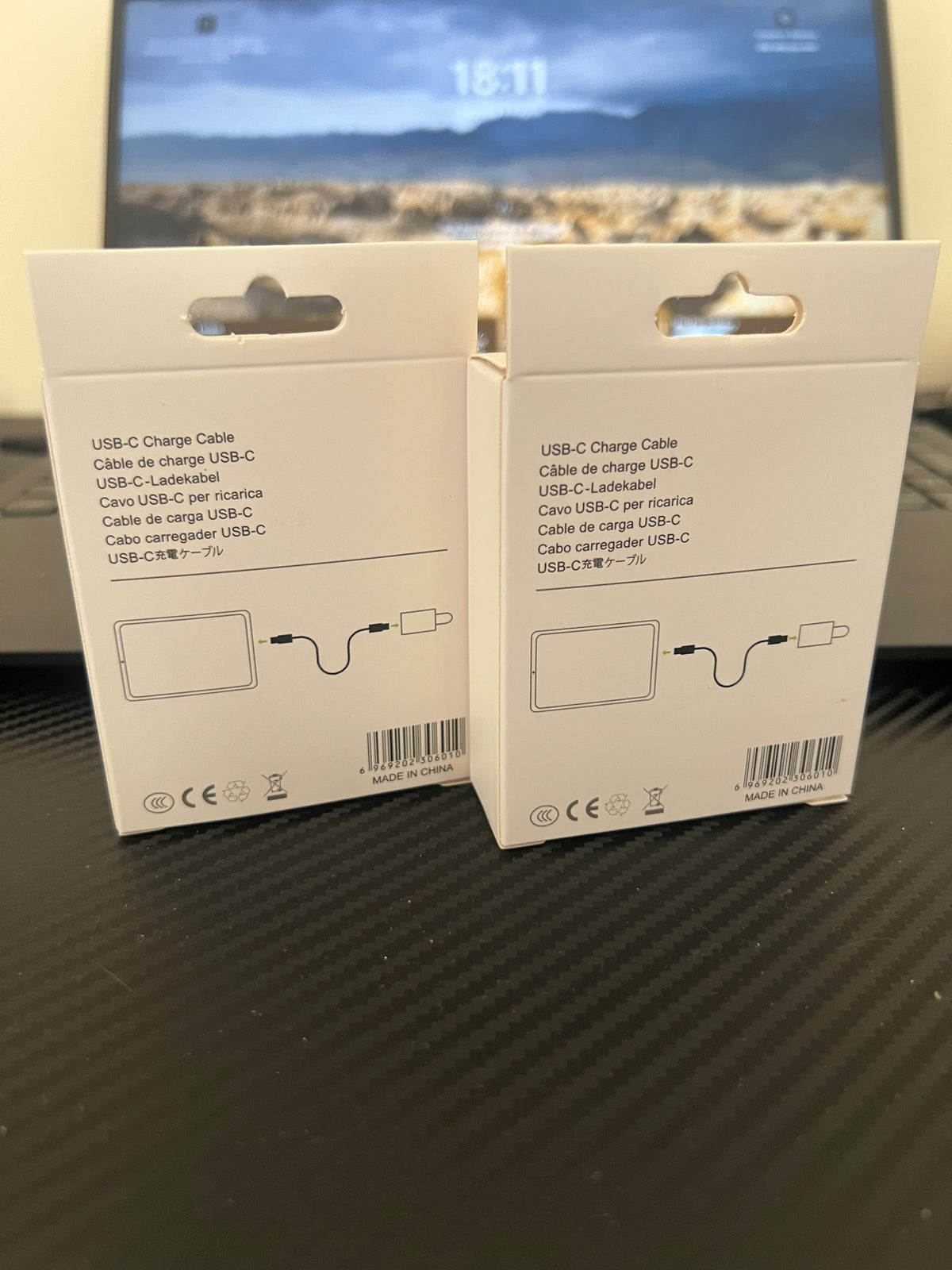 2Pack iPhone17/16/15 Charger Cable 60W 1M USB C to USB C Fast Charging for iPhone17/16/15/15 Plus/15 Pro/15 Pro Max iPad Pro/Air/Mini MacBook Air White Smartphone Cellphone